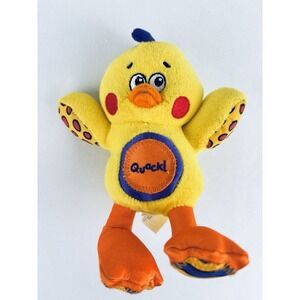Vintage The First Years 2001 Quack Yellow Duck  Rattle Stuffed Animal Plush